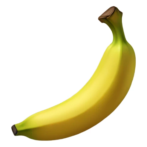 Create a platinum banana emoji with rich golden tones and a subtle shimmer, giving it a premium, sophisticated look. Add a refined texture to symbolize a higher level of support and significance sticker