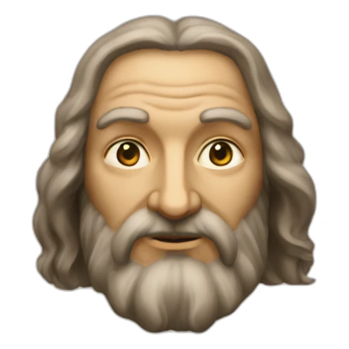 leonardo da vinci forward head sticker