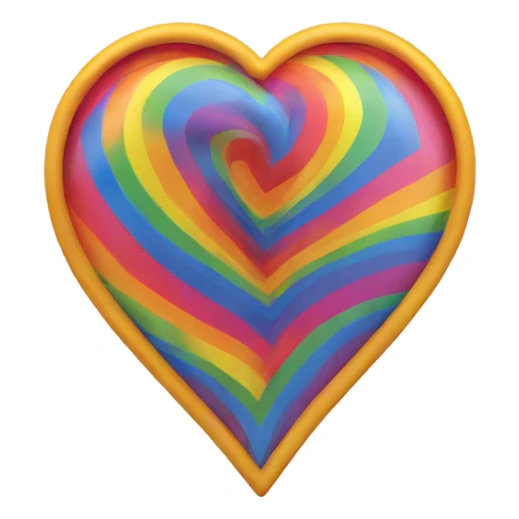 I love you in rainbow sticker