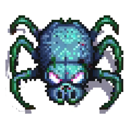 angry spider sticker