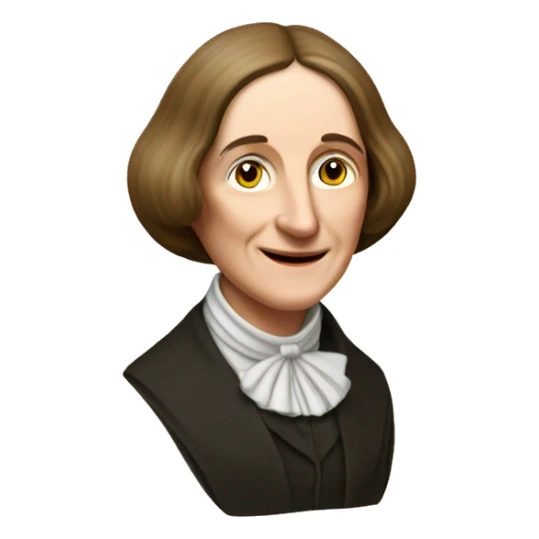 George Eliot (real name Mary Ann Evans) british writer sticker