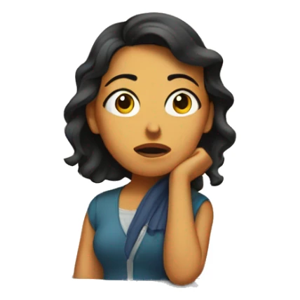 hispanic woman with a disappointed face looking at an abandoned building sticker