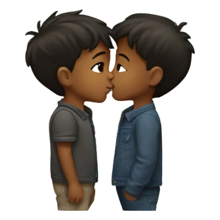 boy kiss boy sticker