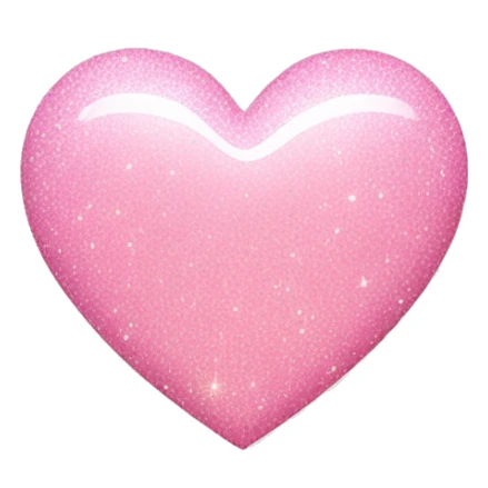 Light pink heart with sparkle  sticker