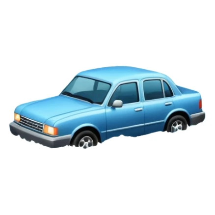 showing a flood disaster scene with strong water waves overflowing streets, partially submerged houses and cars, dark cloudy sky sticker