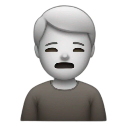 person with silence sign sticker