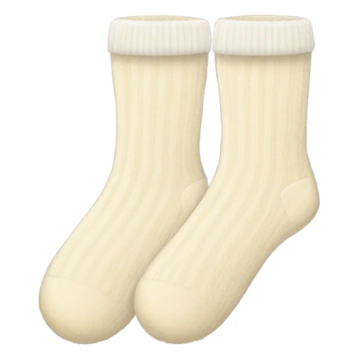 pair of cream socks sticker