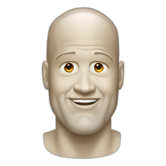 white skinned shaquille O'Neal sticker