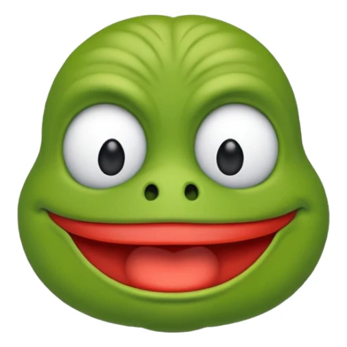 Ein Pepe emoji mit großen Muskeln  sticker