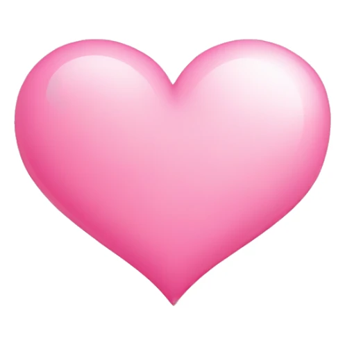 Un corazon color rosado claro con estrellas turquesas sticker