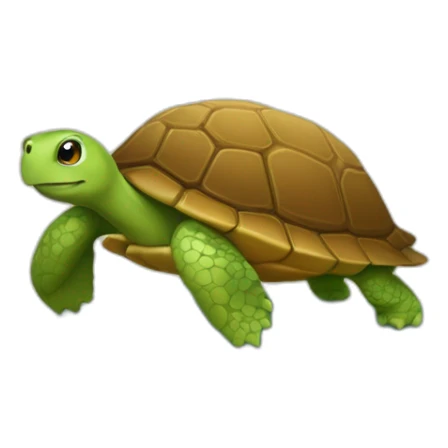 Paresseux sur une tortue sticker