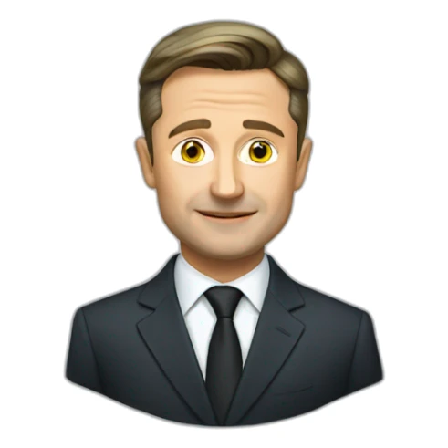 Zelenskyy Ukrainian president sticker