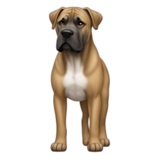 dog Cane Corso color fawn full body sticker