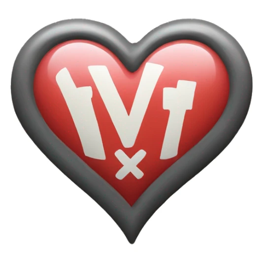 A heart with the word “victoria” in it sticker