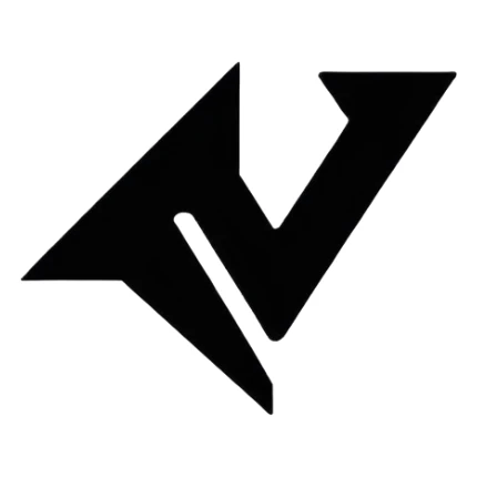 the classic fast forward emoji ⏩  in black and white sticker