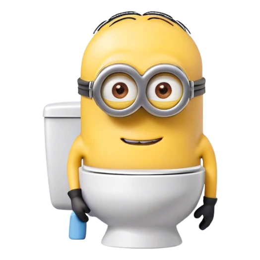 Skibidi toilet minion sticker
