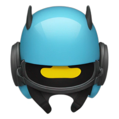 Un chauve avec un casque sticker