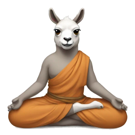 lama qui fait du yoga sticker