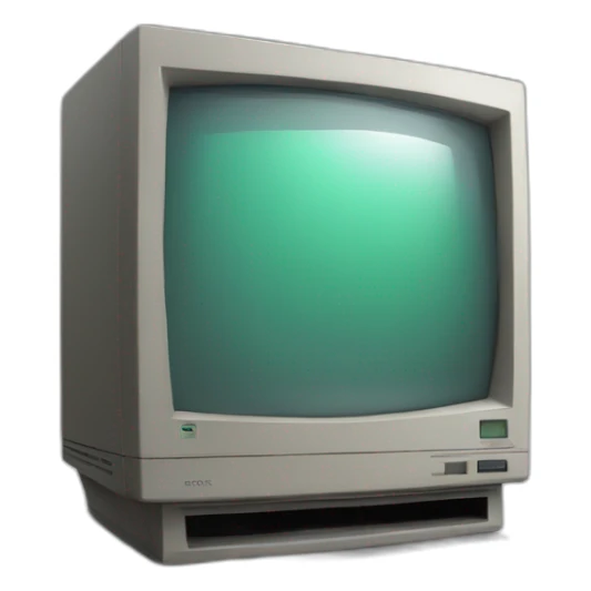 Old sony crt monitor sticker