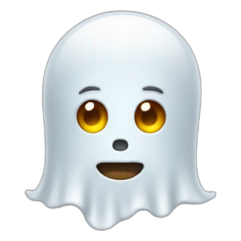 little Ghost with facial hair sticker