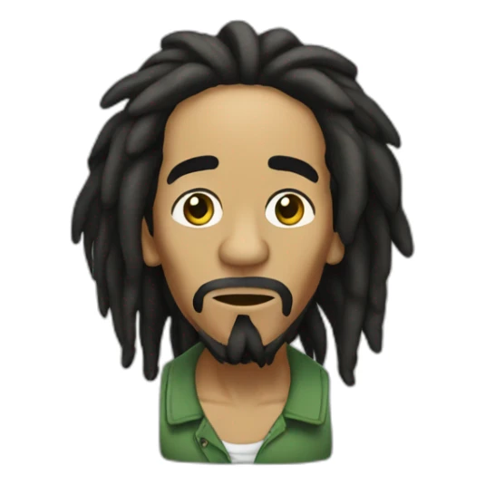 Bob Marley qui fume sticker