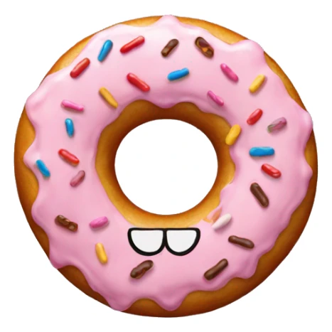 number 30 made of donut sticker