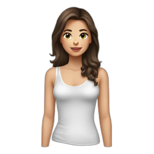 brunette-girl-wearing-a-seethrough-shirt sticker