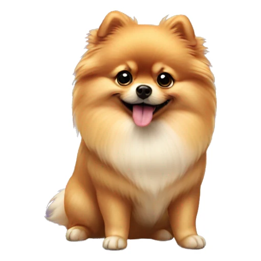 Pomeranian dog tap tap tap sticker
