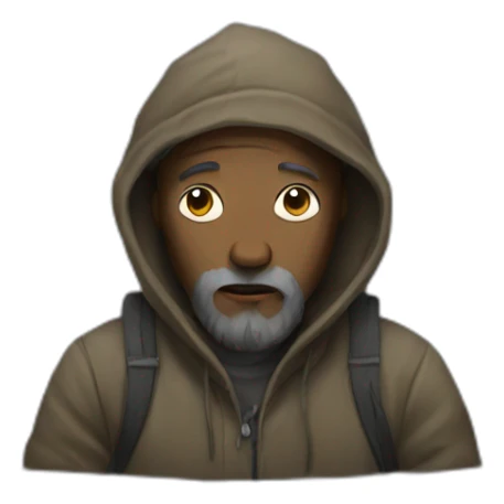 homeless person sticker