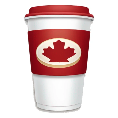 “Tim Hortons store with a red and white color scheme, featuring the classic Tim Hortons logo, a warm and welcoming design that represents a popular coffee and donut shop.” sticker