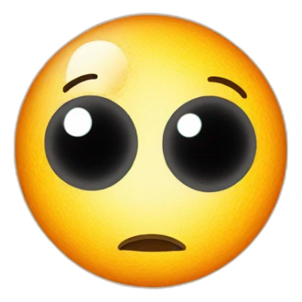 planet Sun with a cartoon spotted face with big calm eyes sticker