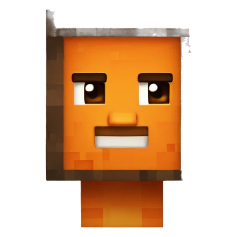 minecraft orange sticker