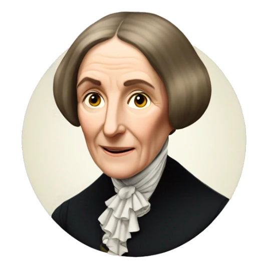 George Eliot (real name Mary Ann Evans) british writer sticker