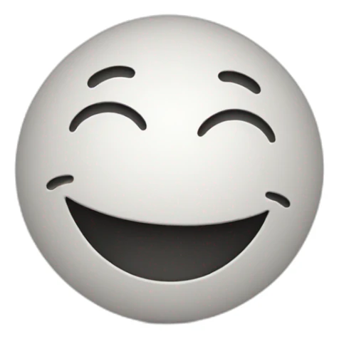 happy smile simple, with a curve line for the smile sticker