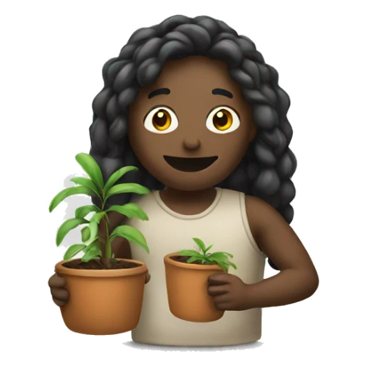 an emoji holding a pot  sticker