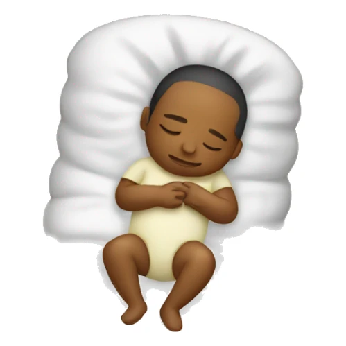 person rocking baby to sleep sticker