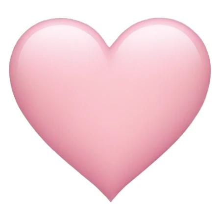 light pink heart sticker
