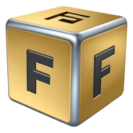 cube with F11# letters on it sticker