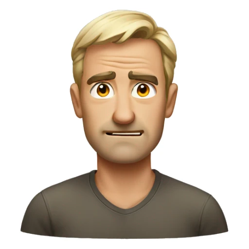 Australian dad but mad, not smiling, mad eyebrows  sticker