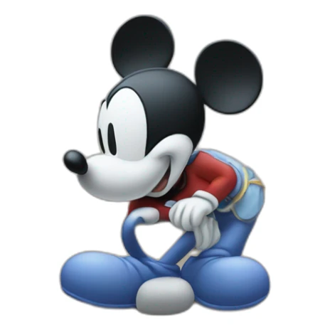Mickey qui fait un doigt d'honneur sticker