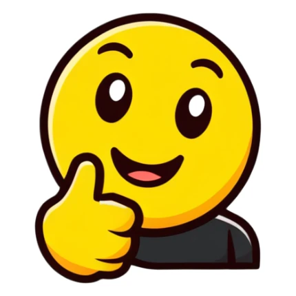 Smile emoji with middle finger  sticker