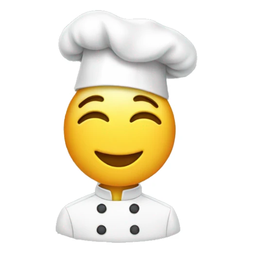 ear in chef's hat sticker