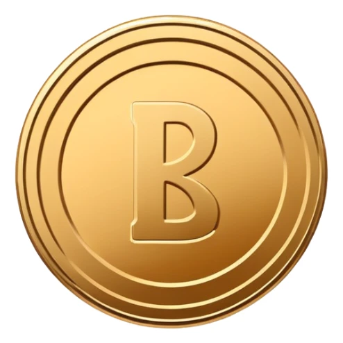 flat minimalist icon of a circle with ridges like a coin sticker