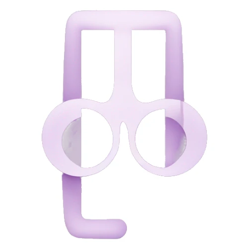 An icon featuring a purple line with three connected circles, forming a Y shape sticker