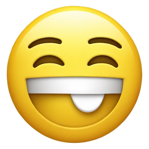 Yellow classic single smiley emoji with a neutral bored face with open eyes and two hands doing thumbs up sticker