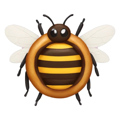 bee donut sticker