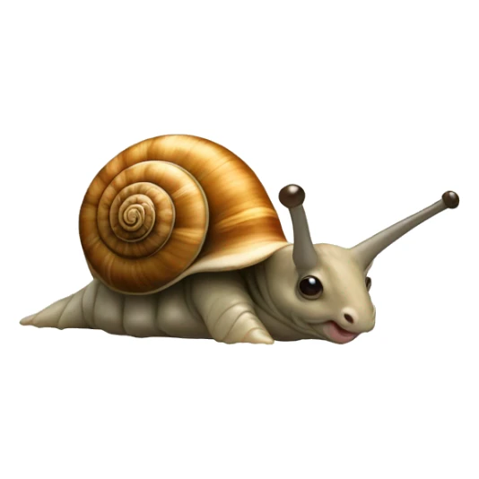 Escargot avec tête de rhinocéros sticker