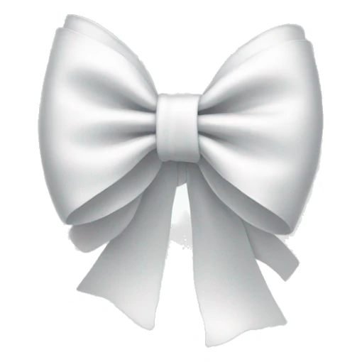 white bow sticker