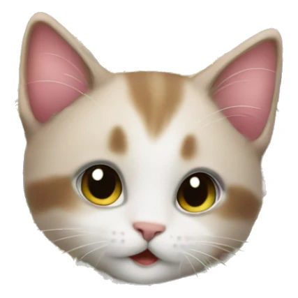 Kitten in a bouquet of flowers  sticker