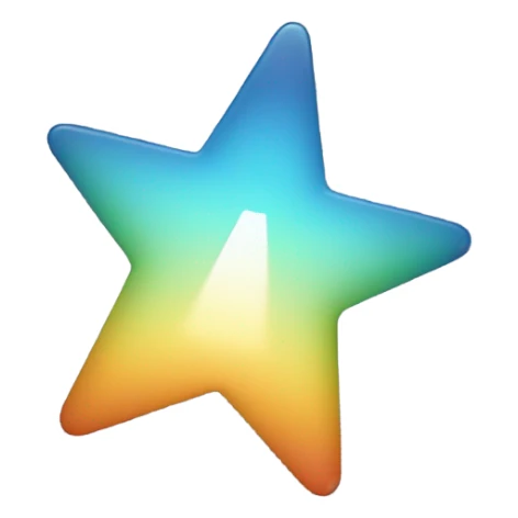 line pointing upward with a glowing star at the end sticker